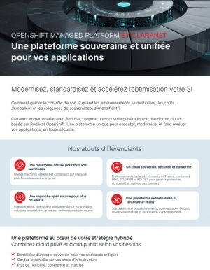 Plateforme souveraine et unifi�e pour moderniser les syst�mes d'information