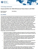 IDC : Le Cloud et les gains d'efficacit du SD-WAN
