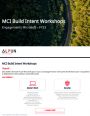 MCI Build Intent Workshop : Programme et format des ateliers