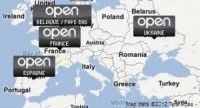 Les implantations de Groupe Open en Europe