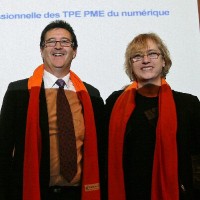 Olivier Bouderand et Marie Prat, co-présidents de CINOV-IT