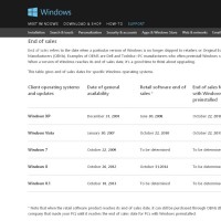 Vendredi dernier, Microsoft avait indiqué la date du 30 octobre 2014 pour l'arrêt des ventes de Windows 7 en boutique. Depuis, son site indique de nouveau la mention 