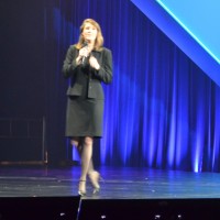 Marie Wieck, la responsable des solutions d'intgration et du middleware chez IBM, a prsent en grande pompe les innovations de Mobile First. 