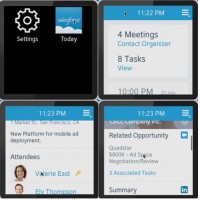 Avec son kit de dveloppement pour objets connects, Salesforce.com a fourni quelques exemples d'applications dont une cre pour la montre Galaxy Gear de Samsung. (Crdit : CIO)