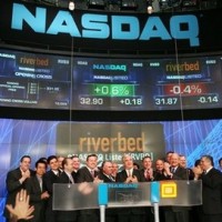 L'action de Riverbed est monte jusqu' 44 $ en 2011 au Nasdaq avant de se replier  20$ aujourd'hui. (Crdit D.R.)
