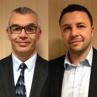 Jean Jacques Bastide ( gauche) et Yazid Zerizer, respectivement responsable des offres contrats et cot page, et directeur des services de Dexxon Data Media.  