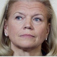 Virginia Rometty, CEO d'IBM, s'attend-elle  un raid hostile sur le capital de l'entreprise ? (crdit : D.R.)