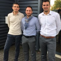 De gauche  droite, Julien Gourdon, Matthieu Lucas et Ludovic Guittet, tous cadres de Fastnet Reseaux et Telecom, viennent de racheter l'intgrateur  son PDG, Alban Jutteau. 