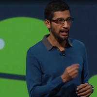 Sundar Pichai à la conférence Google I/O en 2015 (Credit: IDG NS)
