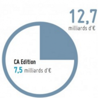 Le chiffre d'affaires total des 100 premiers diteurs de logiciels franais s'est tabli  12,7 milliards d'euros en 2015 sur lequel 7,5 milliards viennent des activits d'dition. (crdit : Truffle Capital/CXP)