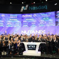 Nutanix a termin sa journe de cotation avec une capitalisation boursire d'environ 5 milliards $. (Crdit Nutanix)