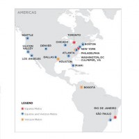 Equinix tend ses services d'interconnexion de datacenters aux Etats-Unis et en Amrique du Sud avec les implantations de Bogot (Colombie), Culpeper (Virginie) et Houston (Texas) de Verizon. Crdit: D.R.
