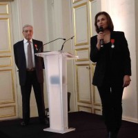 Martine Bocquillon, la prsidente de PSM, a reu la lgion d'honneur au palais Brognart le 17 janvier dernier.