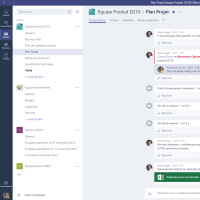 Avec Teams, Microsoft permet de partager et de synchroniser depuis un point unique lensemble des documents relatifs  un projet.