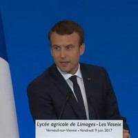 Lors d'une intervention  Limoges le 9 juin 2017, Emmanuel Macron a annonc le recours  la 4G fixe pour achever la couverture en trs haut dbit du territoire franais. (crdit : Elysee.fr)