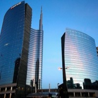 Le siège de l'établissement bancaire italien Unicredit à Milan. (crédit : D.R.)