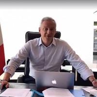 Bruno Le Maire, ministre de l'Economie et des Finances, naccepte pas que les GAFA continuent  faire des bnfices importants en Europe sans contribuer  l'impt de faon quitable. (ci-dessus lors de son Facebook Live le 27 aot 2017. crdit : D.R.)