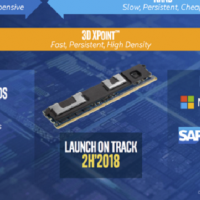 La roadmap d'Intel pour la commercialisation de ses barrettes 3D XPoint prvoit un lancement en 2018. (Crdit D.R.)
