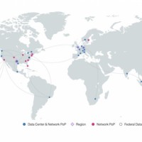 La carte des datacenters et points d'accs du cloud d'IBM dans le monde. (Crdit IBM)