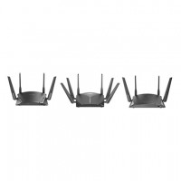 Les trois routeurs WiFi que livre D-Link offrent des vitesses de transfert sans fil combinées bi-bande et tri-bande atteignant respectivement 1900 Mbits/s, 2533 Mbits/s et 3000 Mbits/s. (Crédit : D-Link)