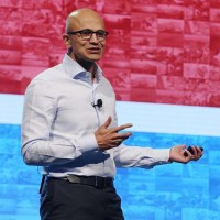 Depuis l'arrivée de Satya Nadella à la tête de Microsoft en février 2014, le cours de l'action de l'éditeur a grimpé de 330%. Crédit photo : D.R.