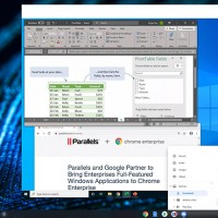 Grâce à son partenariat avec Parallels, Google veut intégrer Windows à ses Chromebook en concervant Chrome OS comme système d'exploitation principal. (Crédit : Google)