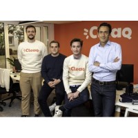 De gauche à droite : Aurélien Audelin (CTO), Louis Broutin (COO), Victor Thion (CEO), Hadrien Carré (CFO) de Cleaq. (Crédit Photo : Cleaq)