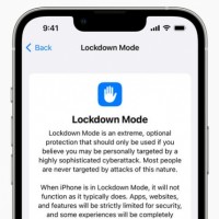 Le mode Lockdown développé par Apple devrait être disponible dès l'automne prochain sur l'ensemble de ses OS mis à jour. (Crédit : Apple)