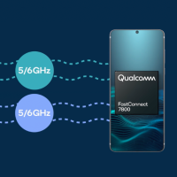 Qualcomm ne veut pas tre en retard sur WiFi 7, ci-dessus sa puce FastConnect 7800 compatible avec ce futur standard. (Crdit : Qualcomm)