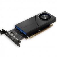 GPU Arc Pro A40 pour PC de bureau d’Intel. Les trois modèles de la gamme Arc devraient être commercialisés d’ici la fin de l’année. (Crédit : Intel)