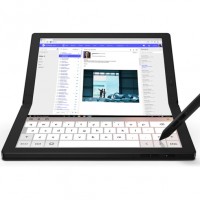 Avec son écran pliable de 16 pouces, le Lenovo ThinkPad X1 Fold est au prix de 2 499$ HT (Crédit : Lenovo) 