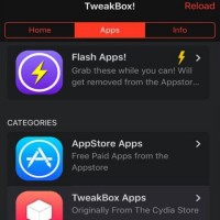 TweakBox est une bibliothèque d’applications alternative à l’App Store d’Apple. Son utilisation sur un iPhone nécessite toutefois que l’équipement ait été préalablement jailbreaké. Illustration : D.R.