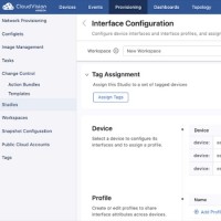 Il est possible de configurer une interface appartenant  un appareil individuel ou de configurer un profil d'interface. (Crdit Arista)