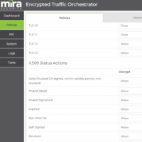 Mira Security fournit une solution d'orchestration du trafic réseau chiffré baptisée Encrypted Traffic Orchestration. (crédit : Mira Security) Mira Security fournit une solution d'orchestration du trafic réseau chiffré baptisée Encrypted Traffic Orchestration. (crédit : Mira Security)