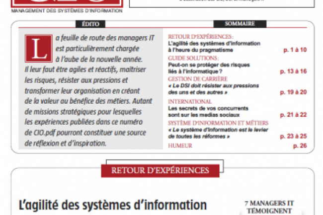 CIO.PDF 46 : Agilit des systmes d'information et protection des risques