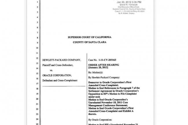 La dcision du juge James P. Kleinberg, du 30 janvier 2012 (source : scridb.com)