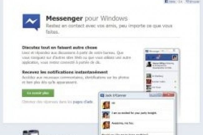 Facebook Messenger arrive pour Windows