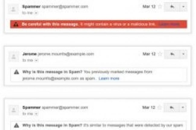 Gmail va expliquer pourquoi certains mails sont classs en spam