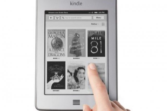 Le modle de liseuse  cran tactile Kindle Touch d'Amazon (crdit : D.R.)