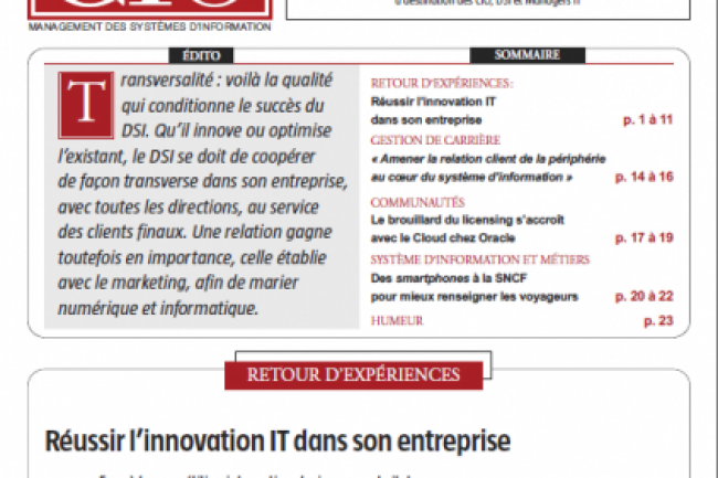 CIO.PDF 51 : russir l'innovation IT dans son entreprise