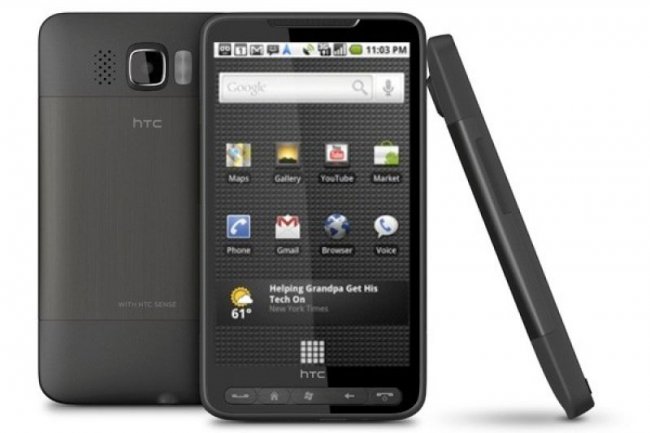 Le de HTC HD2 anim par l'OS Google Android
