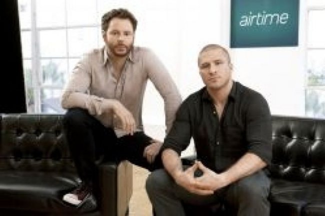 Sean Parker et Shawn Fanning, cofondateurs d'Airtime et ancien crateurs de Napster
