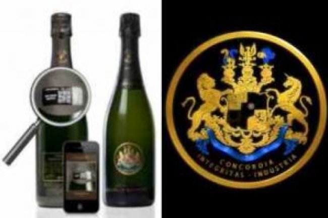 Les champagnes Barons de Rothschild apposent un tag pour garantir l'authenticit de leurs produits