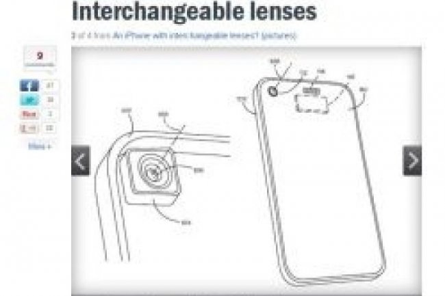 Des images du brevet dpos par Apple concernant un objectif interchangeable pour l'iPhone ont t publies par le site Cnet.