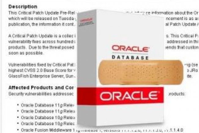 Oracle va livrer 88 correctifs sur ses produits