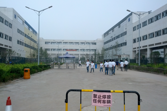 Employs de l'usine Foxconn de Zhengzhou (Chine). Crdit : China Labour Watch