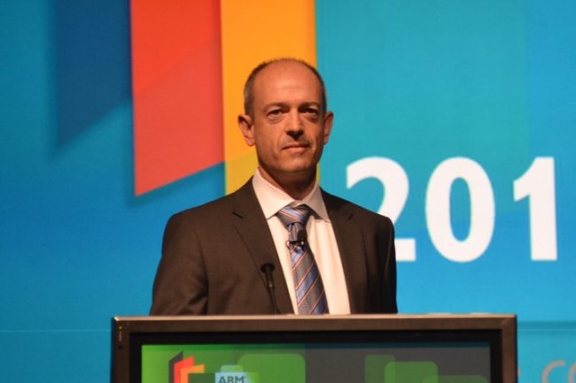 Simon Segars, vice-président exécutif et directeur général chez ARM ouvre la conférence Techcon 2012