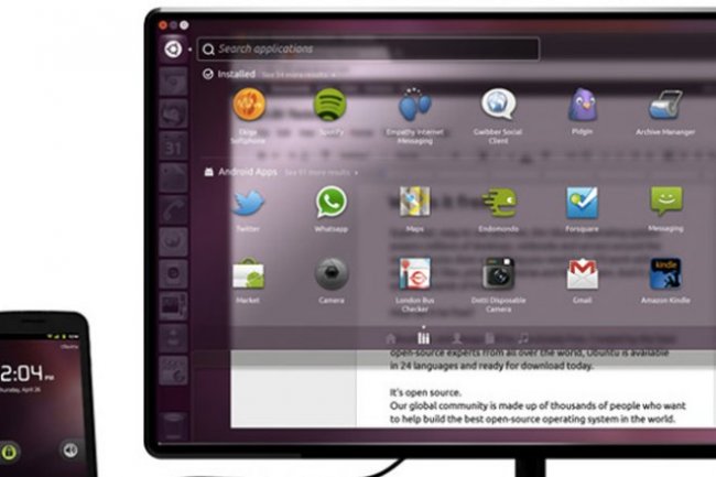Un aperçu d'Ubuntu pour Android en vidéo
