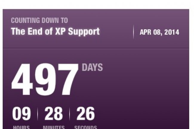 Le compte à rebours de XP est passé sous les 500 jours