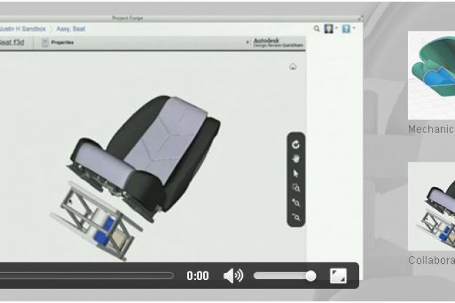 Autodesk Fusion 360 proposera l'an prochain des outils de conception 3D industriels et mécaniques à la demande, dans le cloud. (crédit : Autodesk)